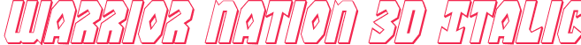 Warrior Nation 3D Italic